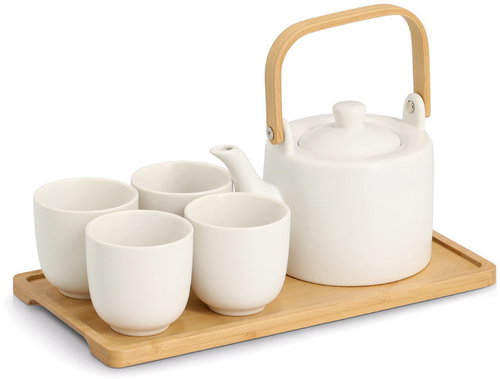 Zeller Japanese tea set TAVERO, stoneware, 6 pieces - Tea Set - Main image