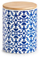 Zeller Ceramic jar Morocco 900 ml, 11 × 15,3 cm, blue-white - Storage Jar