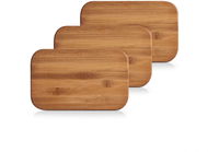 ZELLER Prkénka krájecí bambusová sada 3 ks 22 × 14 × 0,8 cm - Prkénko