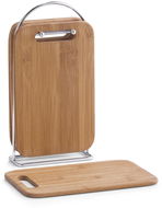 ZELLER Prkénka krájecí se stojanem set 5 ks bambus, chrom 15 × 6,5 × 30 cm - Prkénko