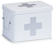 ZELLER Metal medicine cabinet white 22 × 16 × 16 cm - First-Aid Kit 