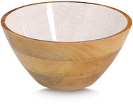 ZELLER Serving bowl made of magnesian wood, beige 25 × 25 × 12 cm - Small Bowl