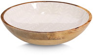 ZELLER Serving bowl made of magnesian wood, beige 25 × 25 × 6 cm - Small Bowl