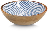 ZELLER Serving bowl made of magnolia wood, blue 20 × 20 × 6 cm - Small Bowl