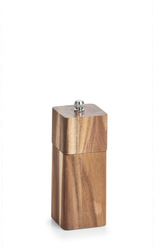 Zeller Acacia salt and pepper mill square small 5 × 5 × 13,5 cm - Spice Grinder - Main image