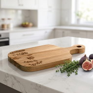 ZELLER Serving board hanging, flower motif 30 × 17 × 2 cm - Cutting Board