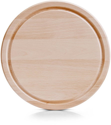 Zeller Round Beechwood Chopping Board, 25cm Diameter - Cutting Board - Main image