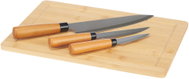 Kinvara Bambusové prkénko Orva se 3 noži s bambusovými rukojeťmi - Cutting Board