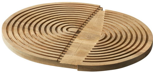 Home Styling Collection Mango Wood Chopping Board 49 × 33cm, Yellow - Cutting Board - Main image
