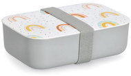 Zeller Snack box plastic, bamboo 19 × 12,5 × 6 cm, Rainbow motif - Lunch Box