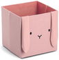 Zeller Dětský úložný box textilní 28 × 28 × 28 cm, motiv Králík růžový - Úložný box