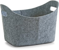ZELLER Felt storage box grey 37 × 28 × 25 cm, grey - Storage Box