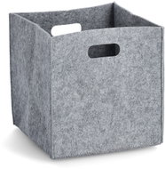 ZELLER Felt storage box for callax 32 × 32 × 32 cm, grey - Storage Box