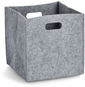 ZELLER Úložný box do kallaxu filcový 32 × 32 × 32 cm, šedý - Úložný box