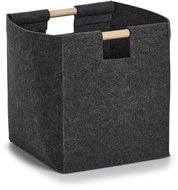 ZELLER Felt storage box 30 × 30 × 35 cm, anthracite - Storage Box