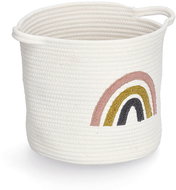 ZELLER Cotton storage box 32 × 28 cm, Rainbow motif - Storage Box