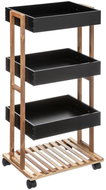 5five Simply Smart Bathroom shelf on castors, 4 shelves, 40 × 30 × 88 cm - Cart