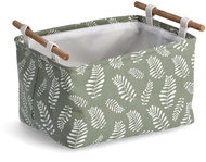 ZELLER Storage box motif Leaves, cotton, polyester 35 × 27 × 20,5 cm - Storage Box