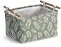 ZELLER Úložný box motiv Listy, bavlna, polyester 35 × 27 × 20,5 cm - Úložný box