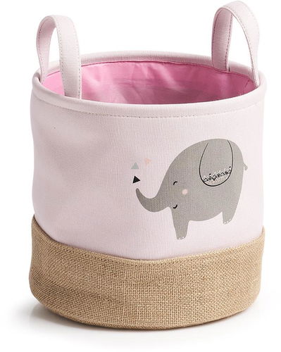 ZELLER Dětský úložný box motiv slon, růžový 25 × 25 cm - Úložný box - Hlavní obrázek