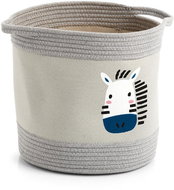 ZELLER Children's storage box zebra motif, cotton 30 × 30 cm - Storage Box