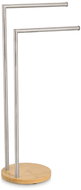 Zeller Bathroom towel rack Orvo, bamboo and stainless steel - Towel Rack