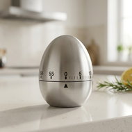 ZELLER Stainless steel mechanical minute 6 × 7,7 cm - Kitchen Timer