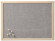 ZELLER linen, wooden frame, 30 x 40 cm - Notice-board