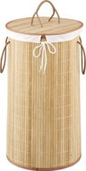 Zeller Bamboo laundry basket, light brown, 55 l - Laundry Basket