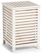 Zeller Dřevěný koš na prádlo, bílý, 45 × 45 × 65,5 cm - Koš na prádlo