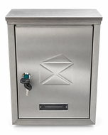 ZEMINI Poštovní schránka 36.5×26×8cm, stainless steel - Mailbox