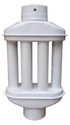 Zemini, Heat exchanger, length - 0,65 m, diameter 120 mm, enamel - white - Exchanger - Main image