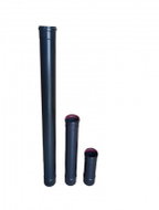 Flue pipe with seal, 80 mm d.m., length 0.25 m, enamel, black (for pellet stoves) - Flue Pipe