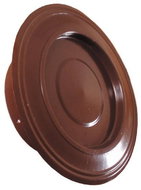 STONE, flue pipe rose with cap, diameter 120 mm, brown - Smoke Rosette