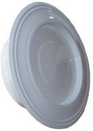 GERMAN, flue pipe rose with cap, diameter 150 mm, white - Smoke Rosette