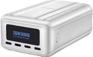 Zendure SuperTank Pro 27000mAh 100W Power Bank 4x USB-C, OLED képernyővel (ezüst) - Power bank