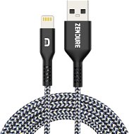 Zendure SuperCord Kevlar USB to Lightning Cable 1 m Black - Dátový kábel