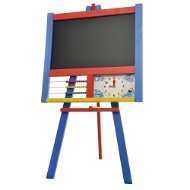 Kresliaca tabuľa stojanová s počítadlom a hodinami farebná - Tabuľa