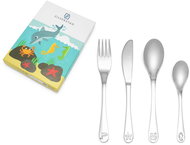 Zilverstad Set of children's cutlery, Sea animals, 4 pcs - Children's Cutlery