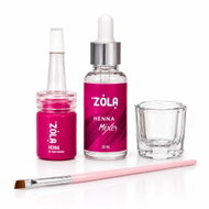 ZOLA Dark Brown sada na barvení obočí hennou, tmavě hnědá - Eyebrow Colour
