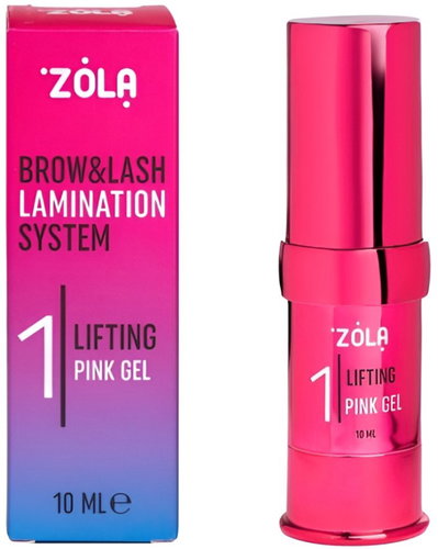 ZOLA colour Lab Lifting Pink Gel 01 eyelash and eyebrow liner, 10 ml - Lash & Brow Lamination - Main image