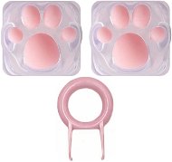 ZOMOPLUS Aluminium Keycap Cat paw - white/pink - Replacement Keys