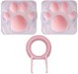 ZOMOPLUS Aluminium Keycap Cat paw – white/pink - Náhradné klávesy