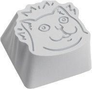 ZOMOPLUS Aluminium Keycap cat – silver/white - Náhradné klávesy