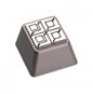 ZOMOPLUS Aluminium Keycap Battle City Steel wall- anthracite/white - Replacement Keys