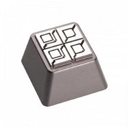 ZOMOPLUS Aluminium Keycap Battle City Steel wall – anthracite/white - Náhradné klávesy