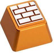 ZOMOPLUS Aluminium Keycap Battle City Brick wall – gold/white - Náhradné klávesy