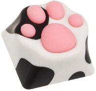 ZOMOPLUS Keycap Cat paw – black/white/pink - Náhradné klávesy