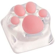 ZOMOPLUS Keycap Cat paw – transparent/pink - Náhradné klávesy