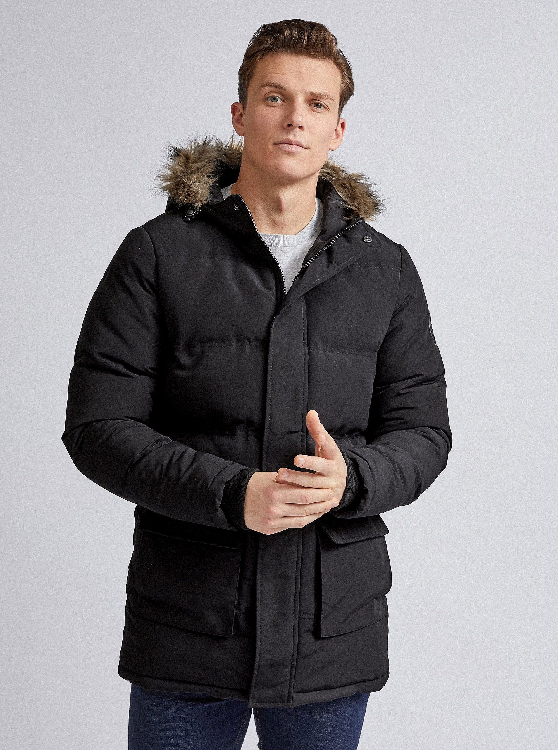 Burton menswear puffer 2024 jacket in black